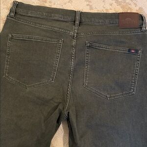 Faherty Men's Dark Green Slim Jeans